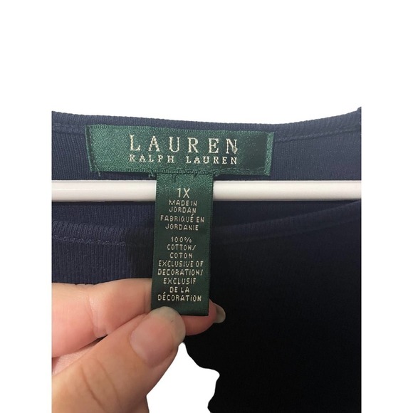 RALPH Lauren Nautical Navy & White Striped 100% Cotton Dress - Picture 4 of 6